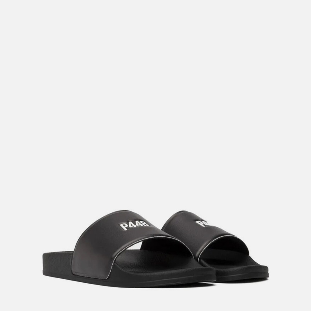 P448 Super Water Resistant Slide Sandals Black White EU 37 Designer Slides